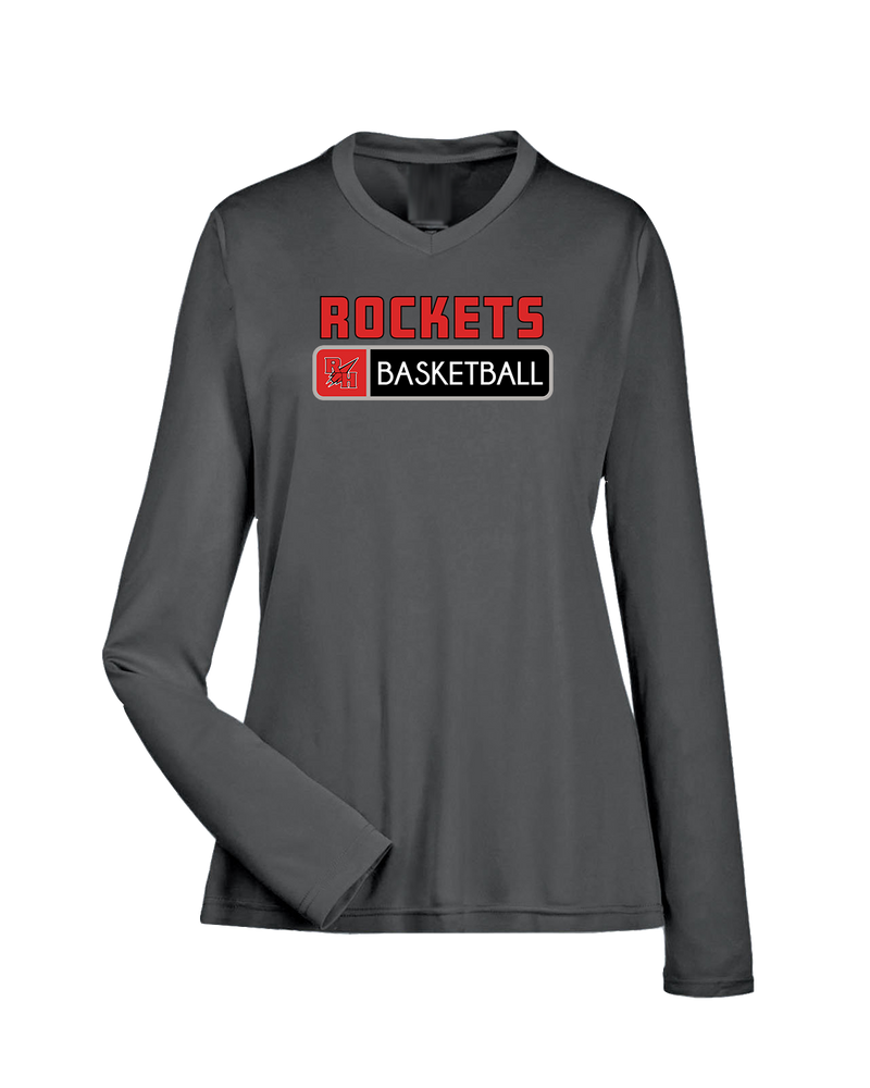 Rose Hill HS Basketball Pennant - Womens Performance Long Sleeve