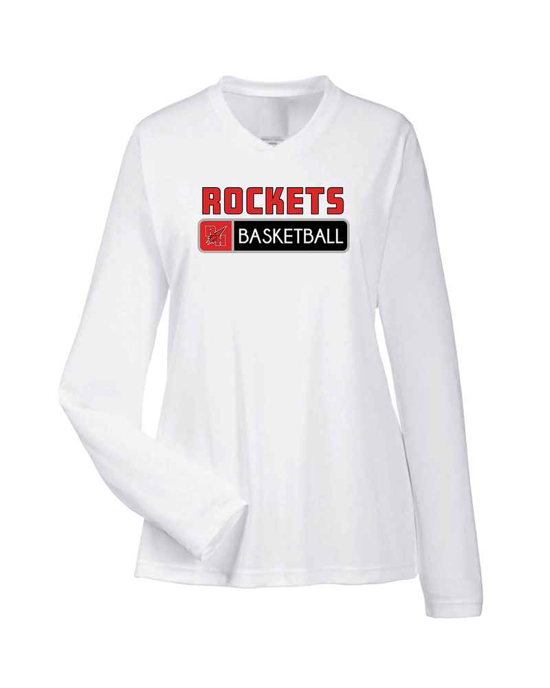 Rose Hill HS Basketball Pennant - Womens Performance Long Sleeve