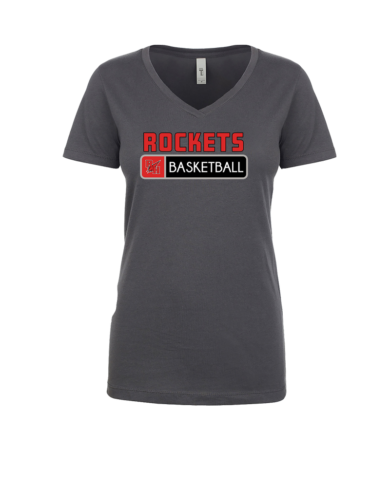 Rose Hill HS Basketball Pennant - Womens V-Neck