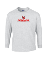 Rose Hill HS Basketball Split - Mens Cotton Long Sleeve