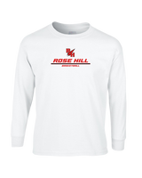 Rose Hill HS Basketball Split - Mens Cotton Long Sleeve