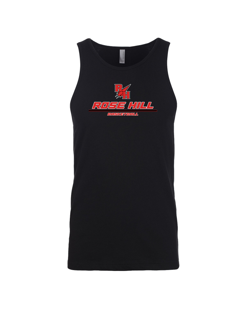 Rose Hill HS Basketball Split - Mens Tank Top