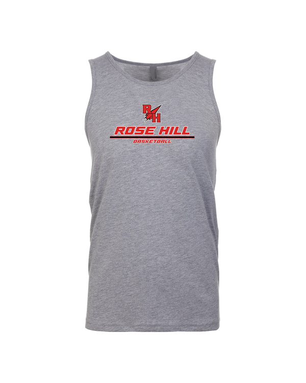 Rose Hill HS Basketball Split - Mens Tank Top