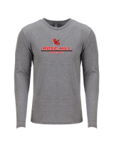 Rose Hill HS Basketball Split - Tri Blend Long Sleeve