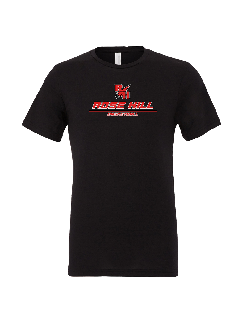 Rose Hill HS Basketball Split - Mens Tri Blend Shirt