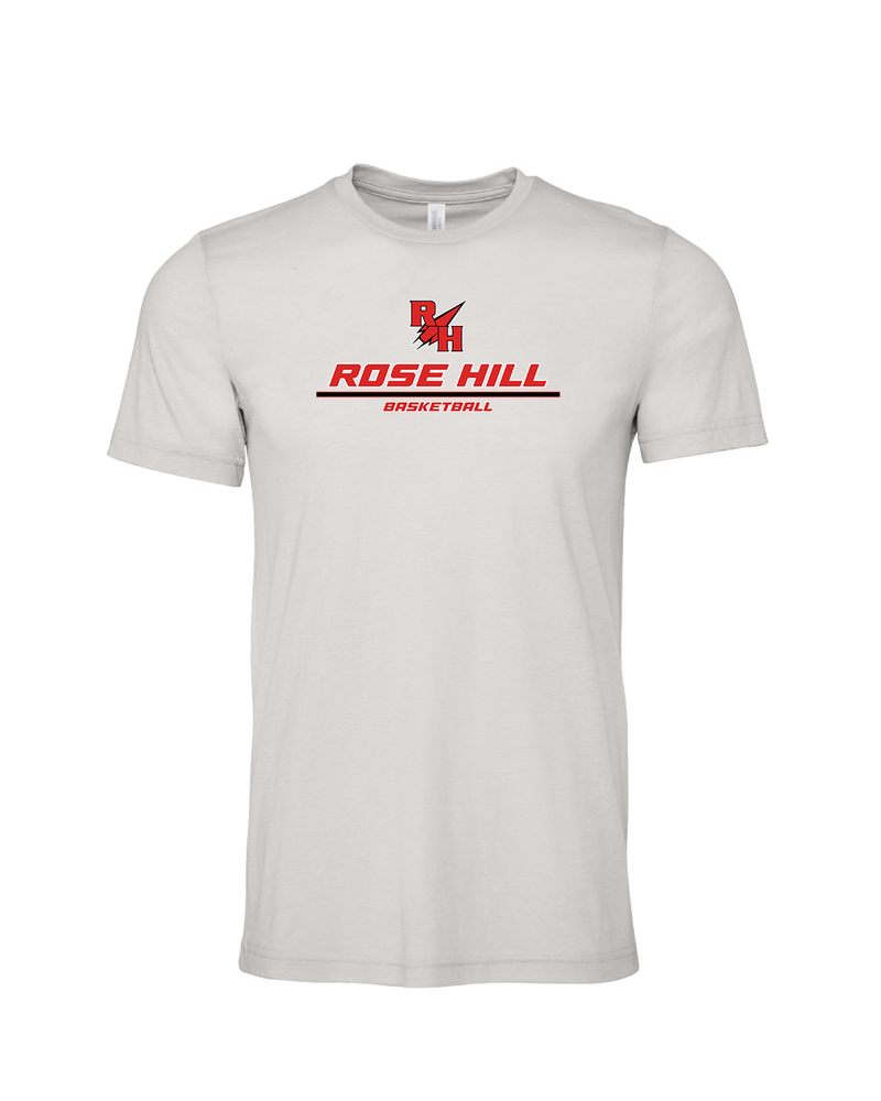 Rose Hill HS Basketball Split - Mens Tri Blend Shirt