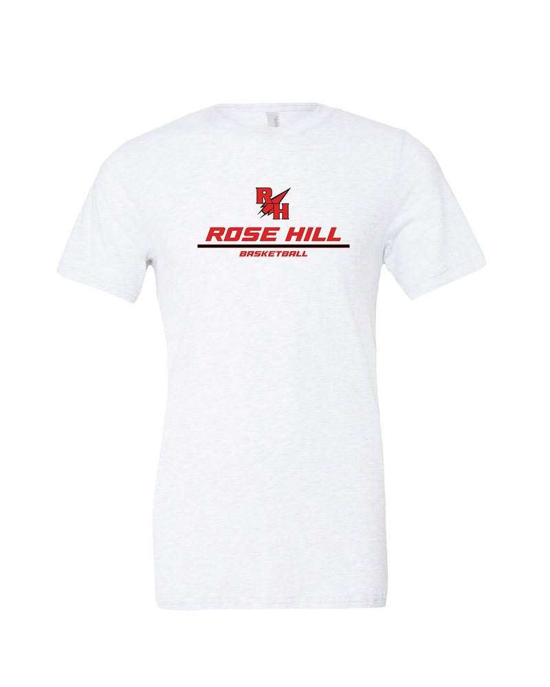 Rose Hill HS Basketball Split - Mens Tri Blend Shirt