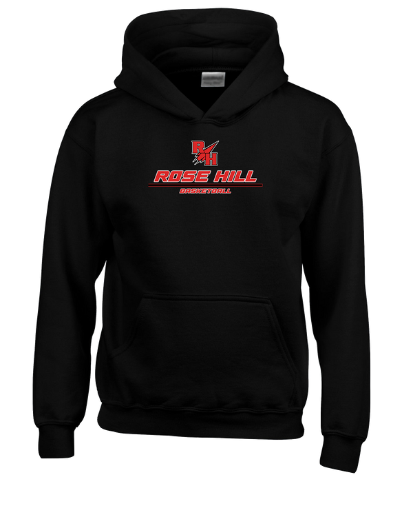 Rose Hill HS Basketball Split - Cotton Hoodie