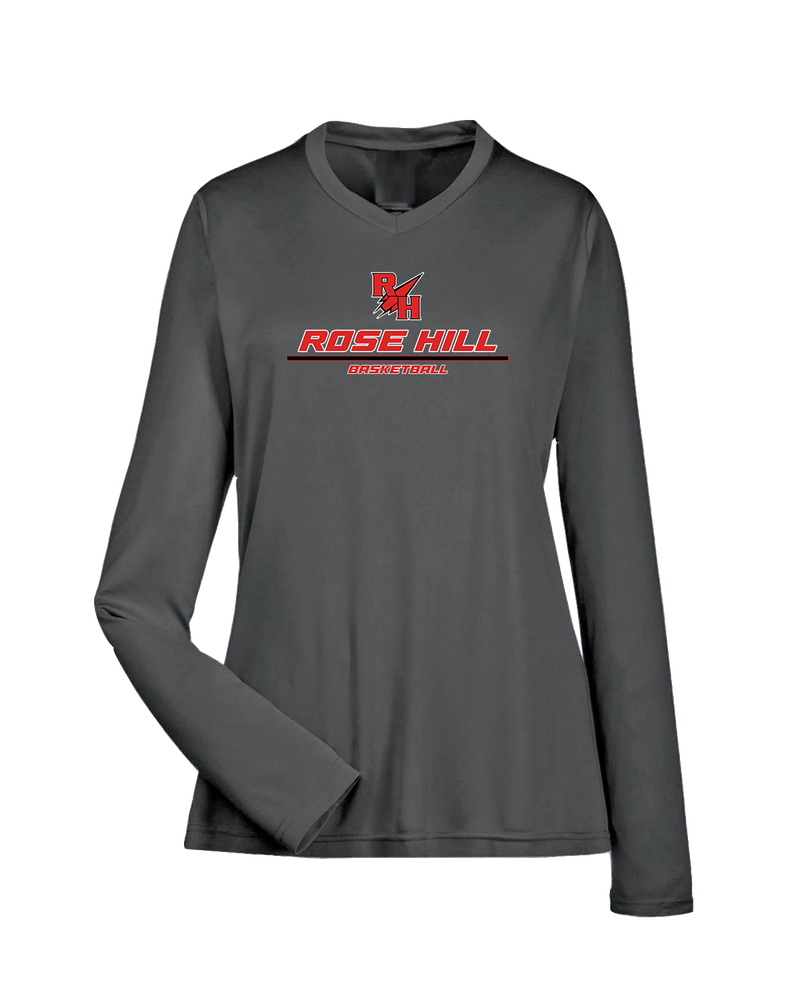 Rose Hill HS Basketball Split - Womens Performance Long Sleeve