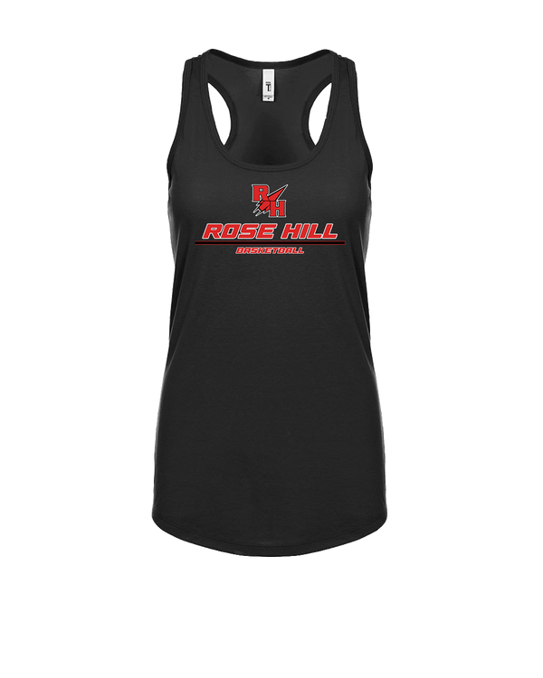 Rose Hill HS Basketball Split - Womens Tank Top