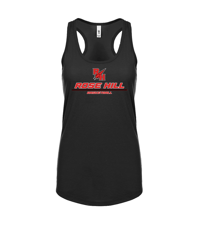 Rose Hill HS Basketball Split - Womens Tank Top