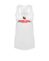 Rose Hill HS Basketball Split - Womens Tank Top