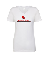 Rose Hill HS Basketball Split - Womens V-Neck