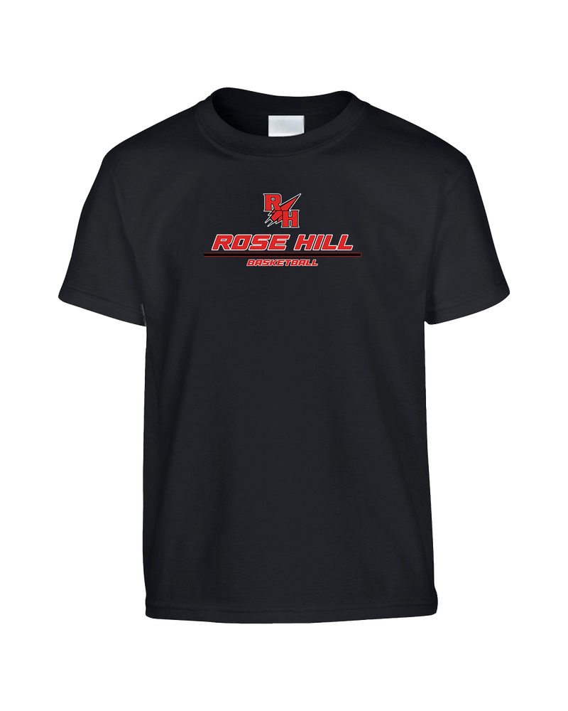 Rose Hill HS Basketball Split - Youth T-Shirt