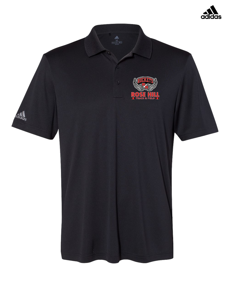 Rose Hill HS Track and Field Stacked - Adidas Men's Performance Polo