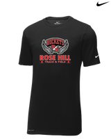 Rose Hill HS Track and Field Stacked - Nike Cotton Poly Dri-Fit