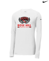 Rose Hill HS Track and Field Stacked - Nike Dri-Fit Poly Long Sleeve