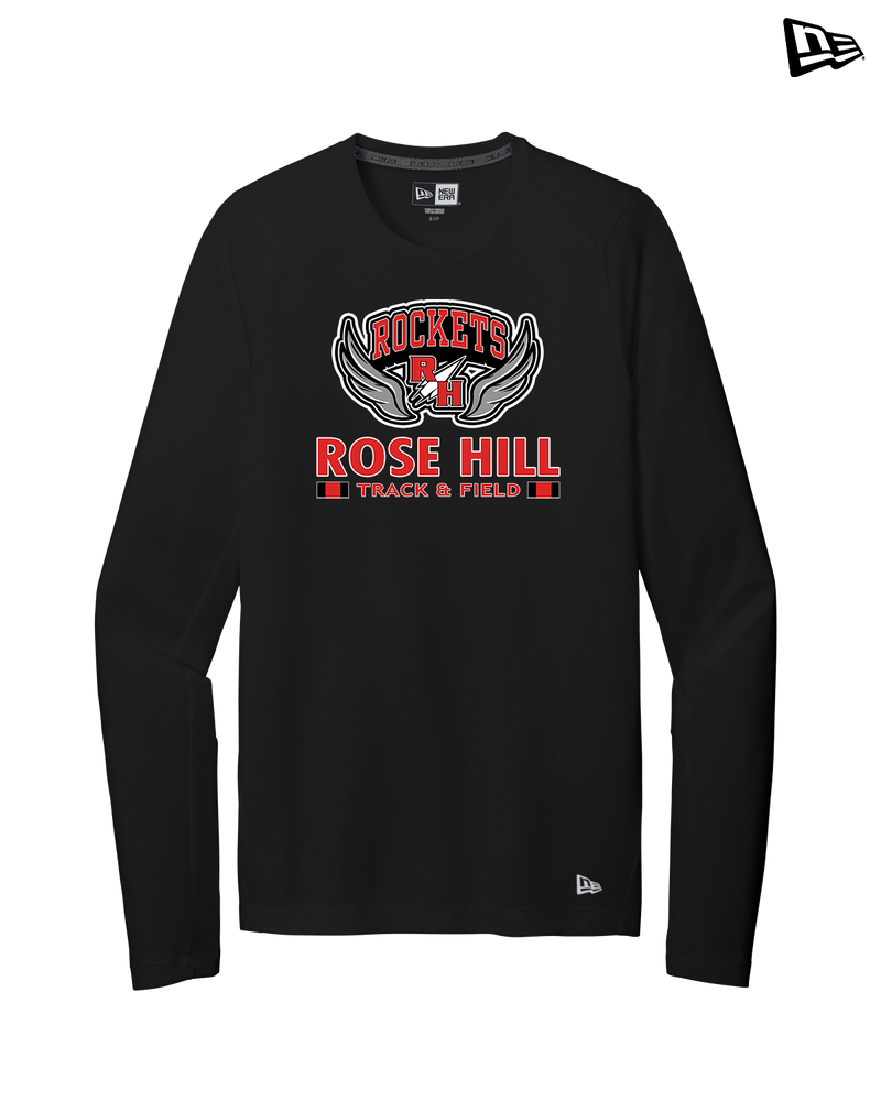 Rose Hill HS Track and Field Stacked - New Era Long Sleeve Crew