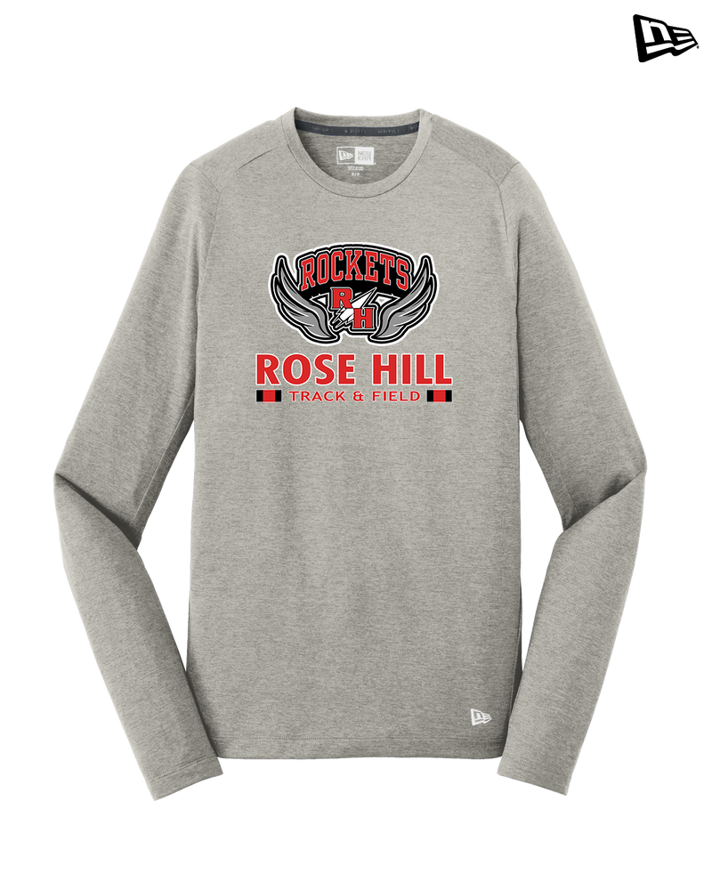 Rose Hill HS Track and Field Stacked - New Era Long Sleeve Crew