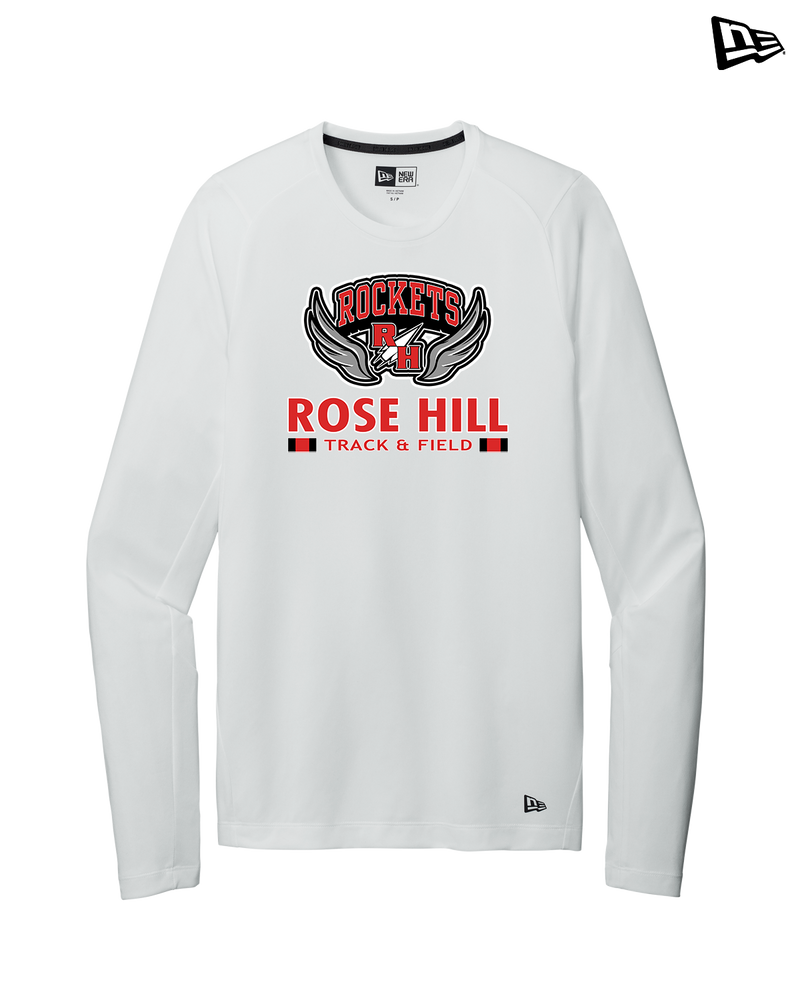 Rose Hill HS Track and Field Stacked - New Era Long Sleeve Crew