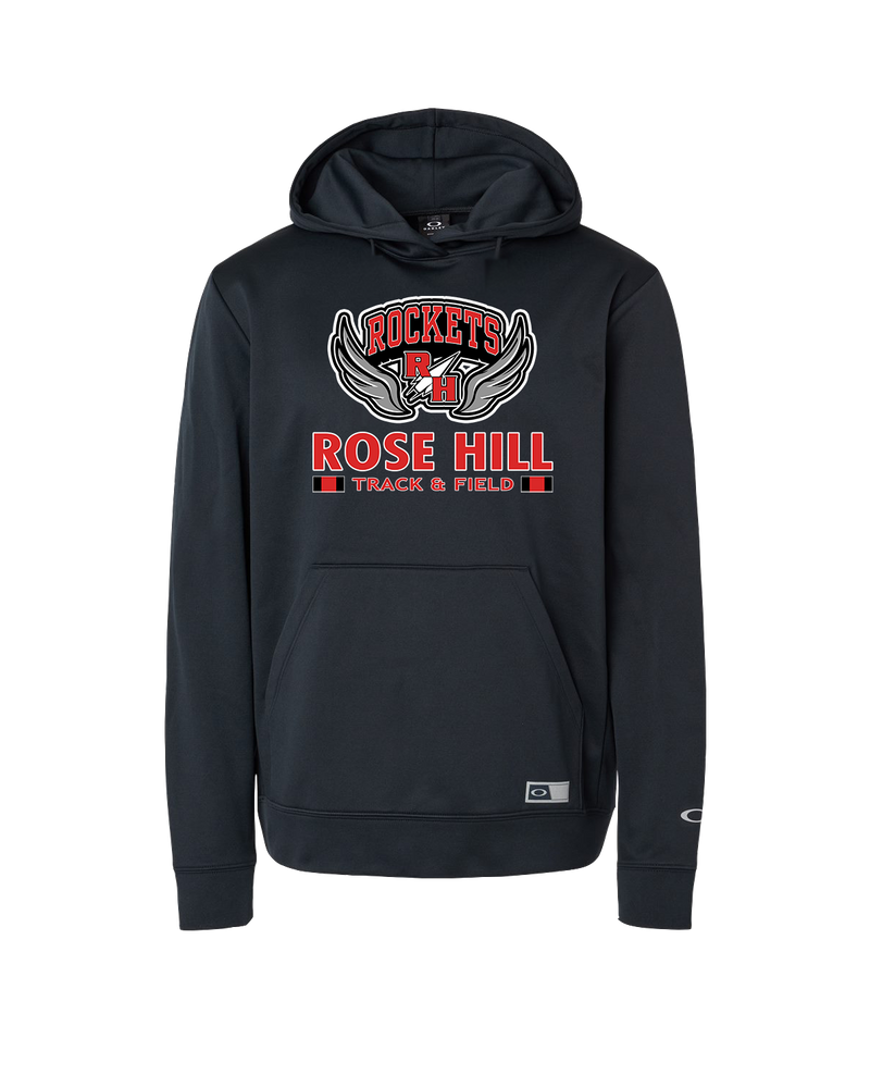 Rose Hill HS Track and Field Stacked - Oakley Hydrolix Hooded Sweatshirt