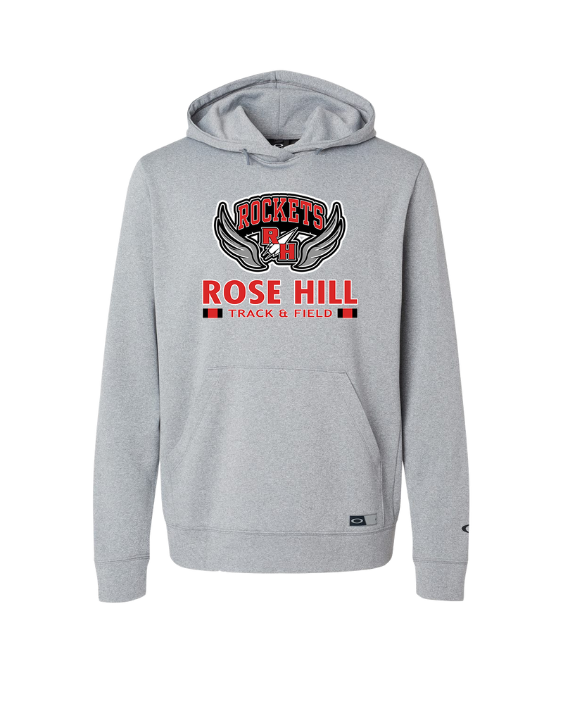 Rose Hill HS Track and Field Stacked - Oakley Hydrolix Hooded Sweatshirt