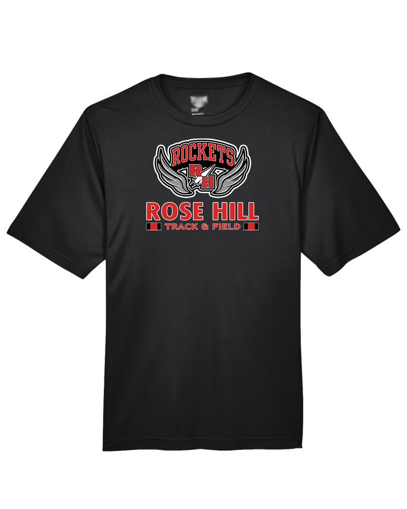 Rose Hill HS Track and Field Stacked - Performance T-Shirt