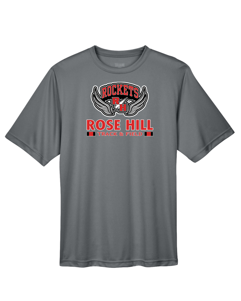 Rose Hill HS Track and Field Stacked - Performance T-Shirt