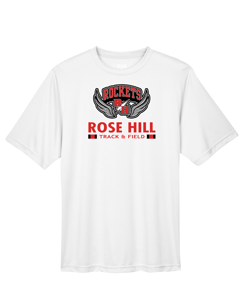 Rose Hill HS Track and Field Stacked - Performance T-Shirt