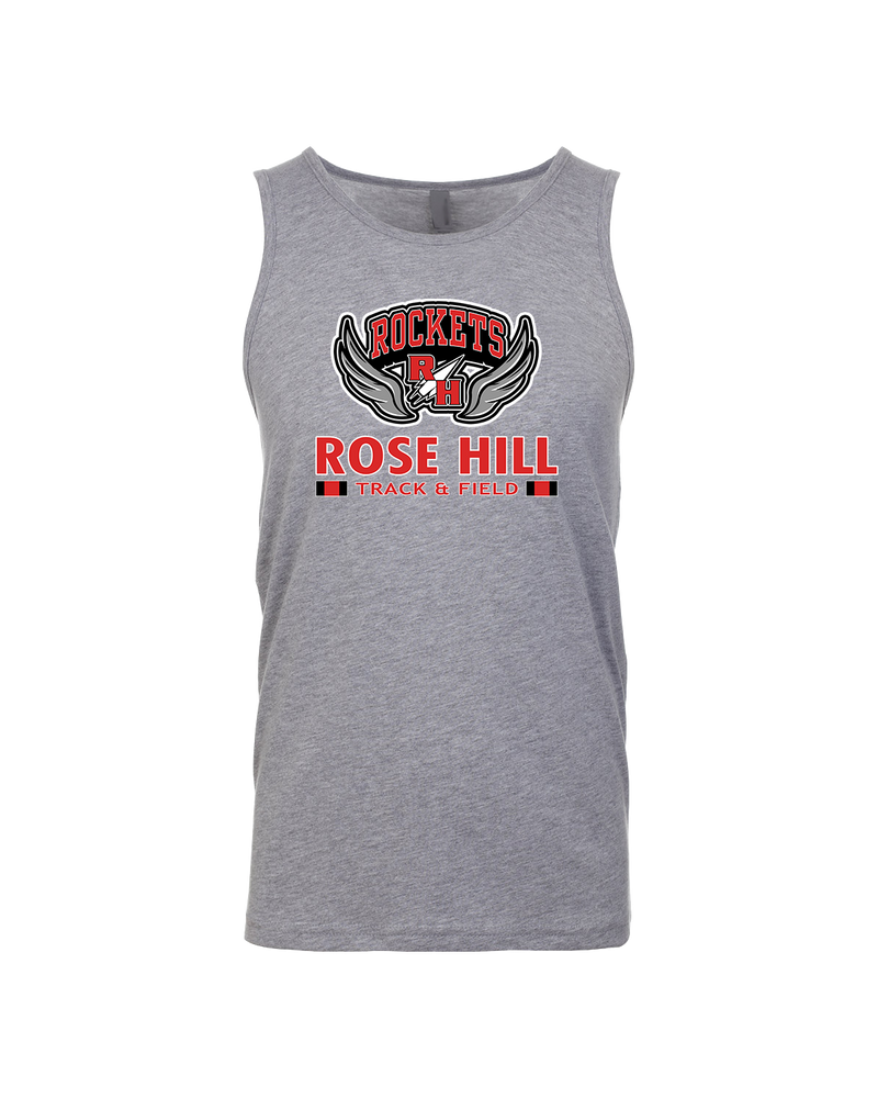 Rose Hill HS Track and Field Stacked - Mens Tank Top