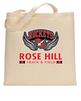 Rose Hill HS Track and Field Stacked - Tote Bag