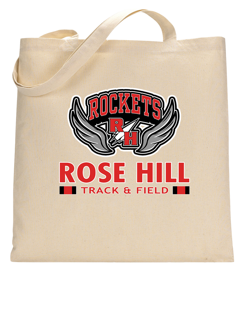 Rose Hill HS Track and Field Stacked - Tote Bag