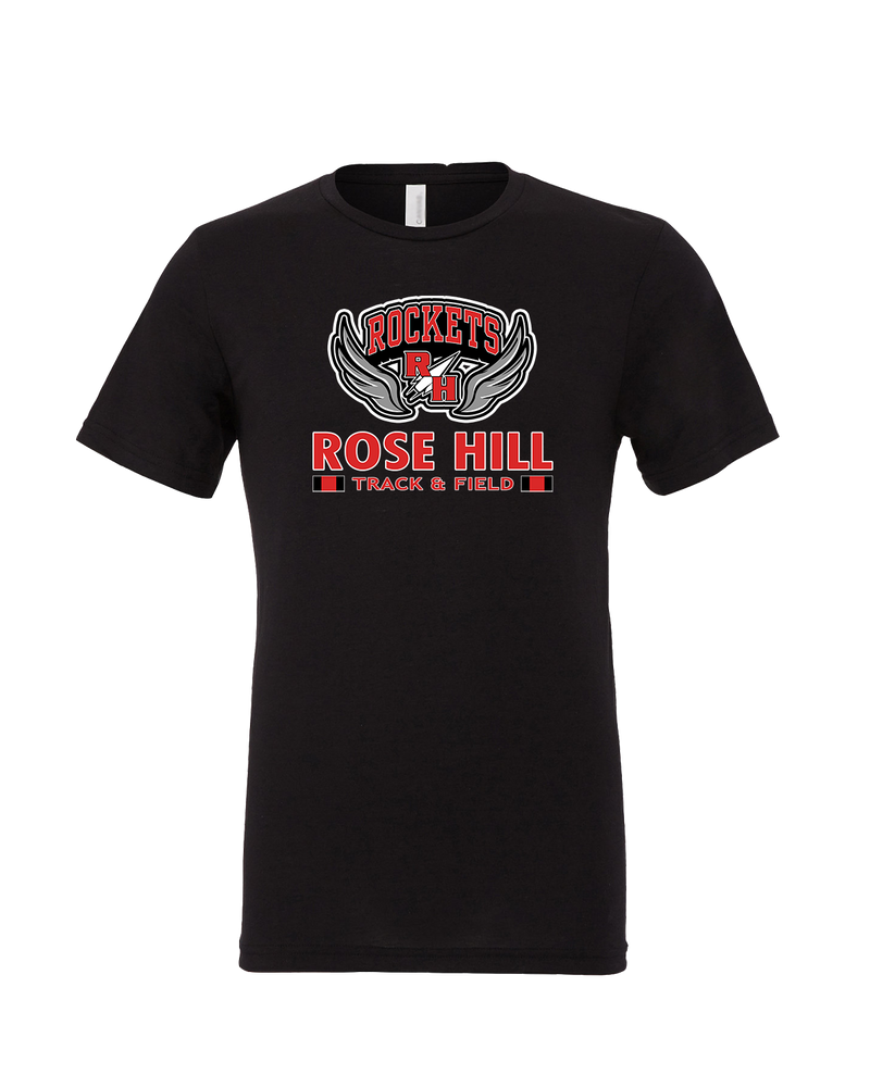 Rose Hill HS Track and Field Stacked - Mens Tri Blend Shirt