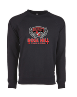 Rose Hill HS Track and Field Stacked - Crewneck Sweatshirt