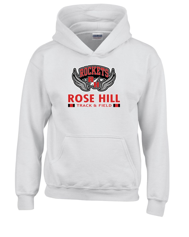 Rose Hill HS Track and Field Stacked - Cotton Hoodie