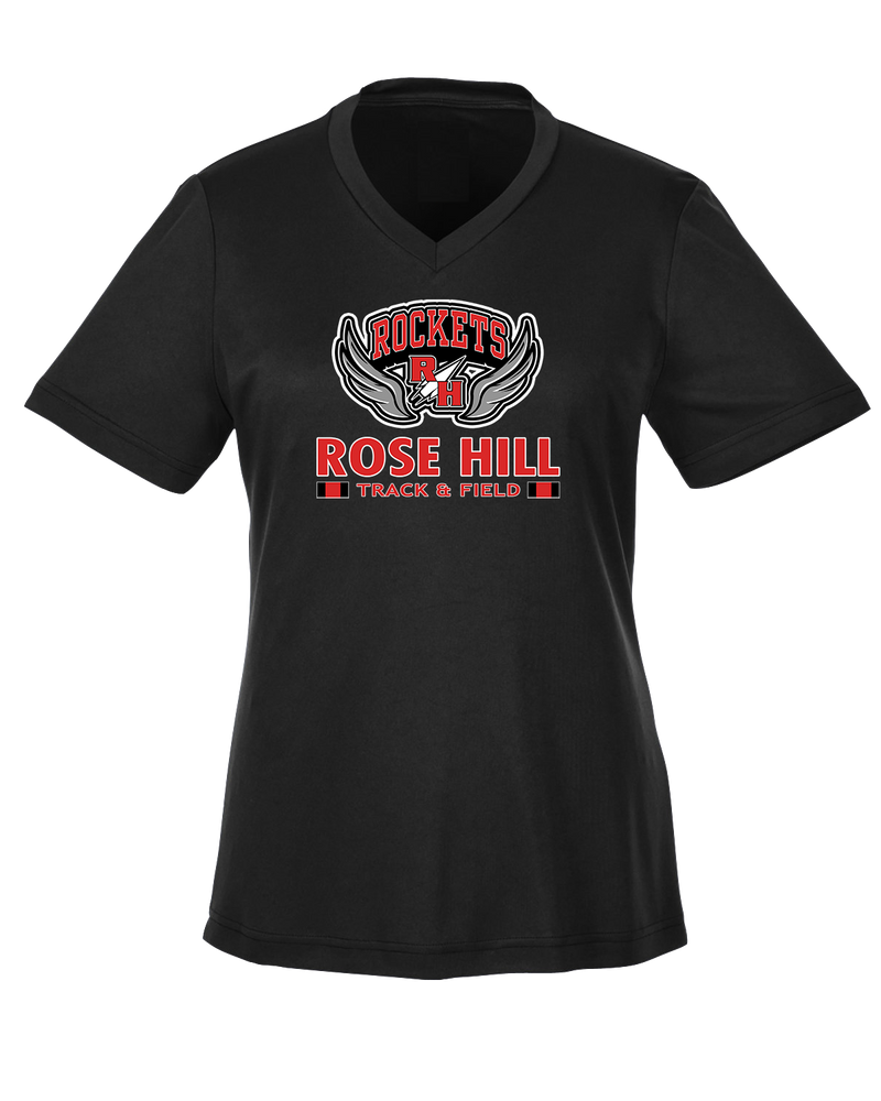 Rose Hill HS Track and Field Stacked - Womens Performance Shirt