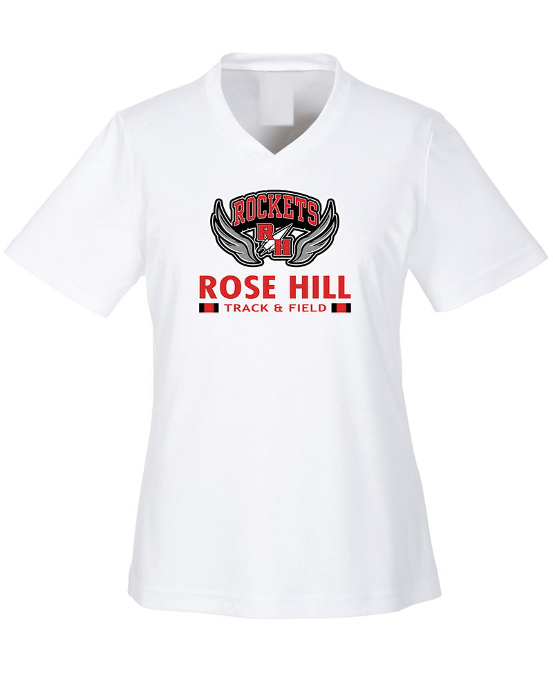 Rose Hill HS Track and Field Stacked - Womens Performance Shirt