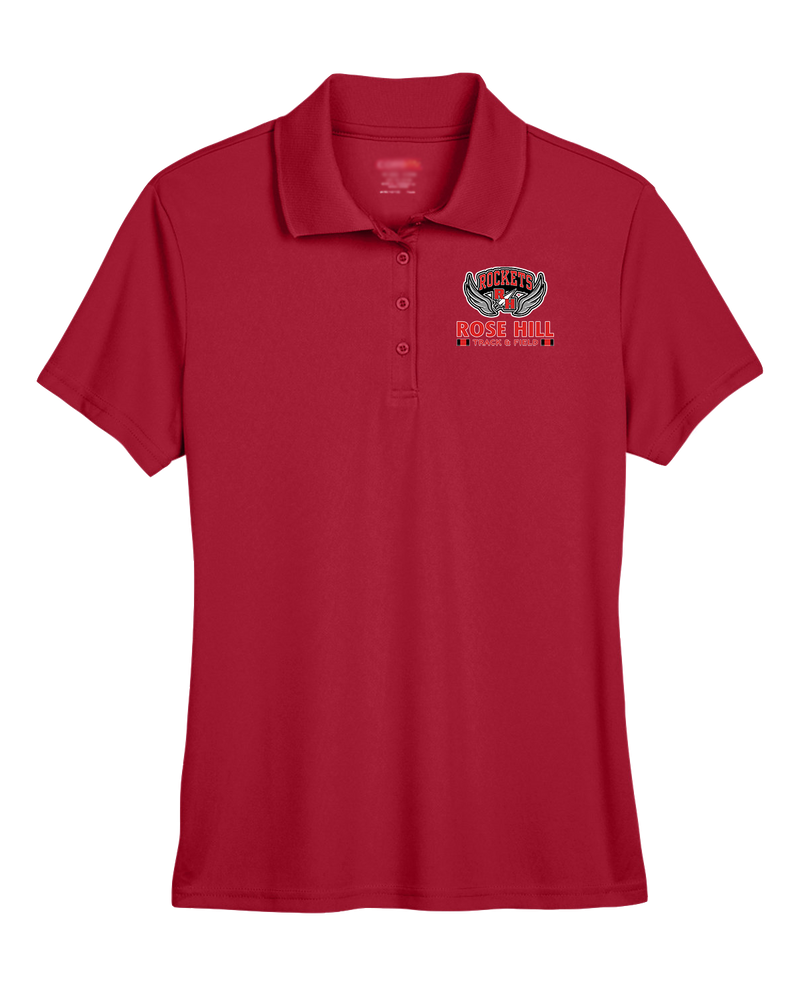 Rose Hill HS Track and Field Stacked - Womens Polo