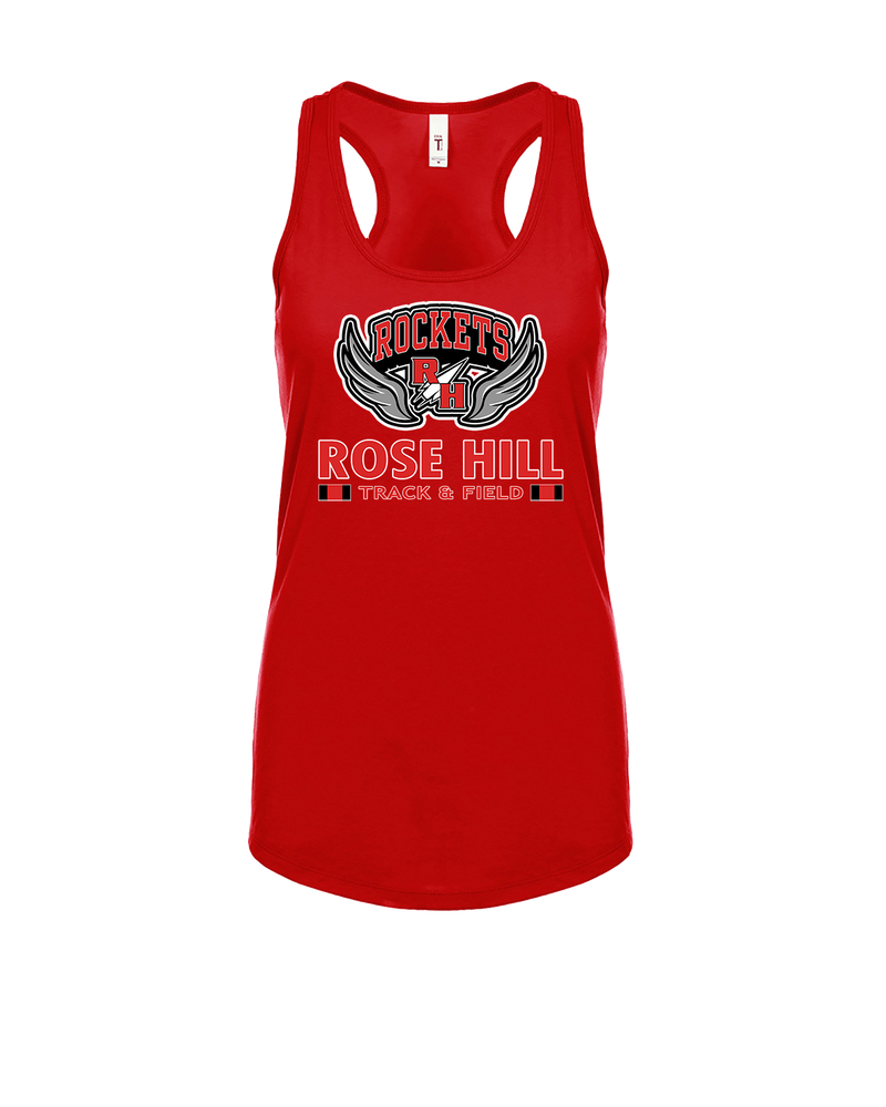 Rose Hill HS Track and Field Stacked - Womens Tank Top