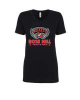 Rose Hill HS Track and Field Stacked - Womens V-Neck