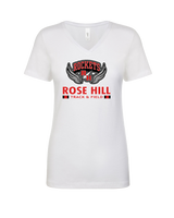 Rose Hill HS Track and Field Stacked - Womens V-Neck