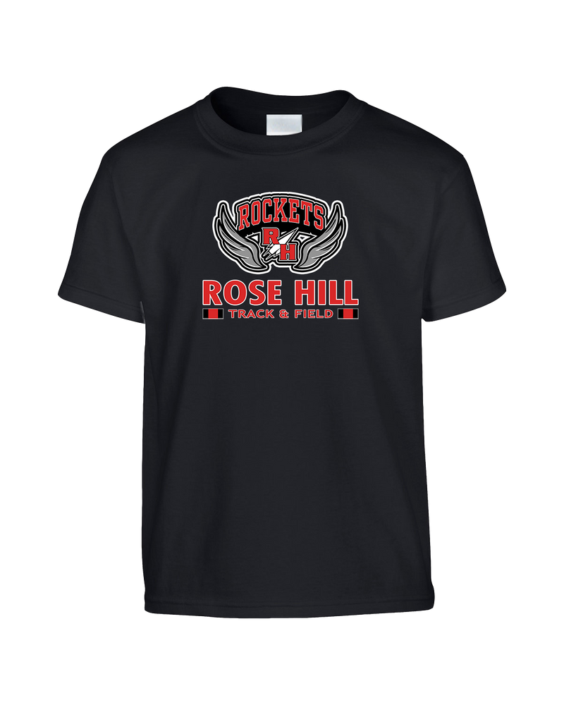 Rose Hill HS Track and Field Stacked - Youth T-Shirt