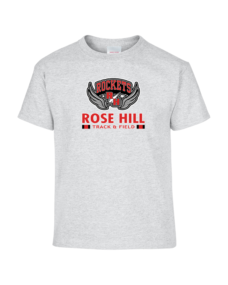 Rose Hill HS Track and Field Stacked - Youth T-Shirt