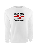 Rose Hill HS Boys Basketball Curve - Crewneck Sweatshirt