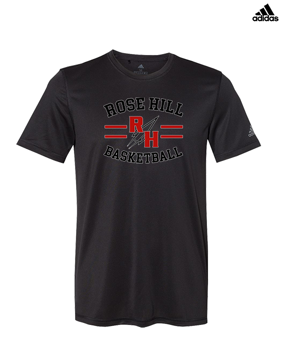 Rose Hill HS Boys Basketball Curve - Mens Adidas Performance Shirt