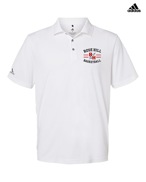 Rose Hill HS Boys Basketball Curve - Mens Adidas Polo