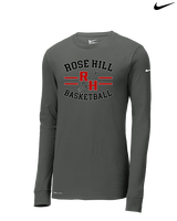 Rose Hill HS Boys Basketball Curve - Mens Nike Longsleeve