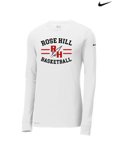 Rose Hill HS Boys Basketball Curve - Mens Nike Longsleeve