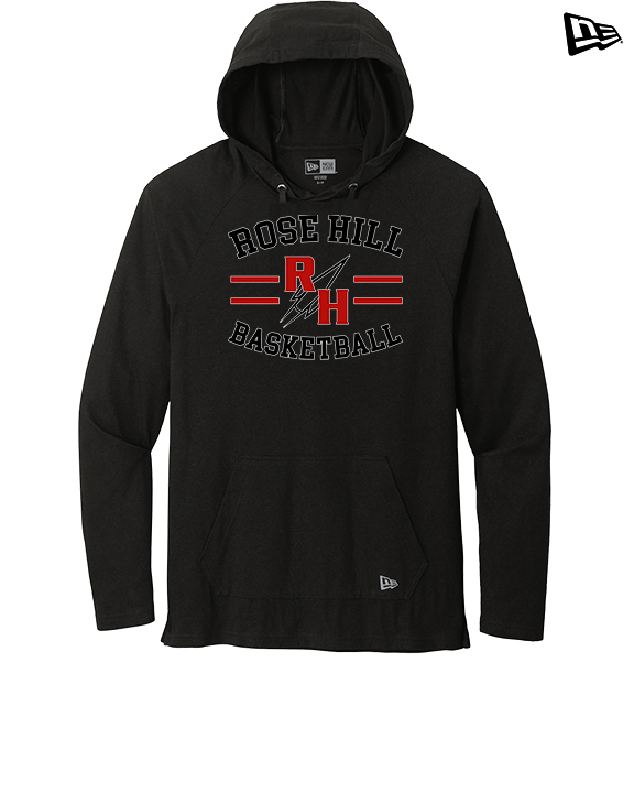 Rose Hill HS Boys Basketball Curve - New Era Tri-Blend Hoodie