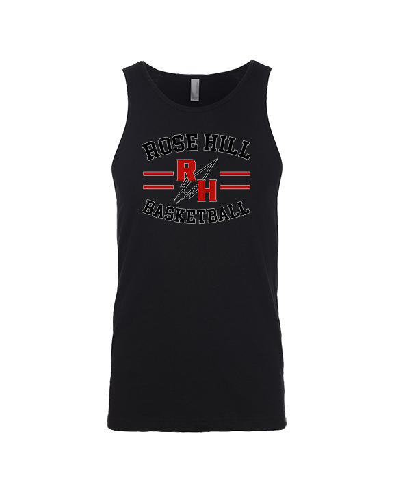 Rose Hill HS Boys Basketball Curve - Tank Top